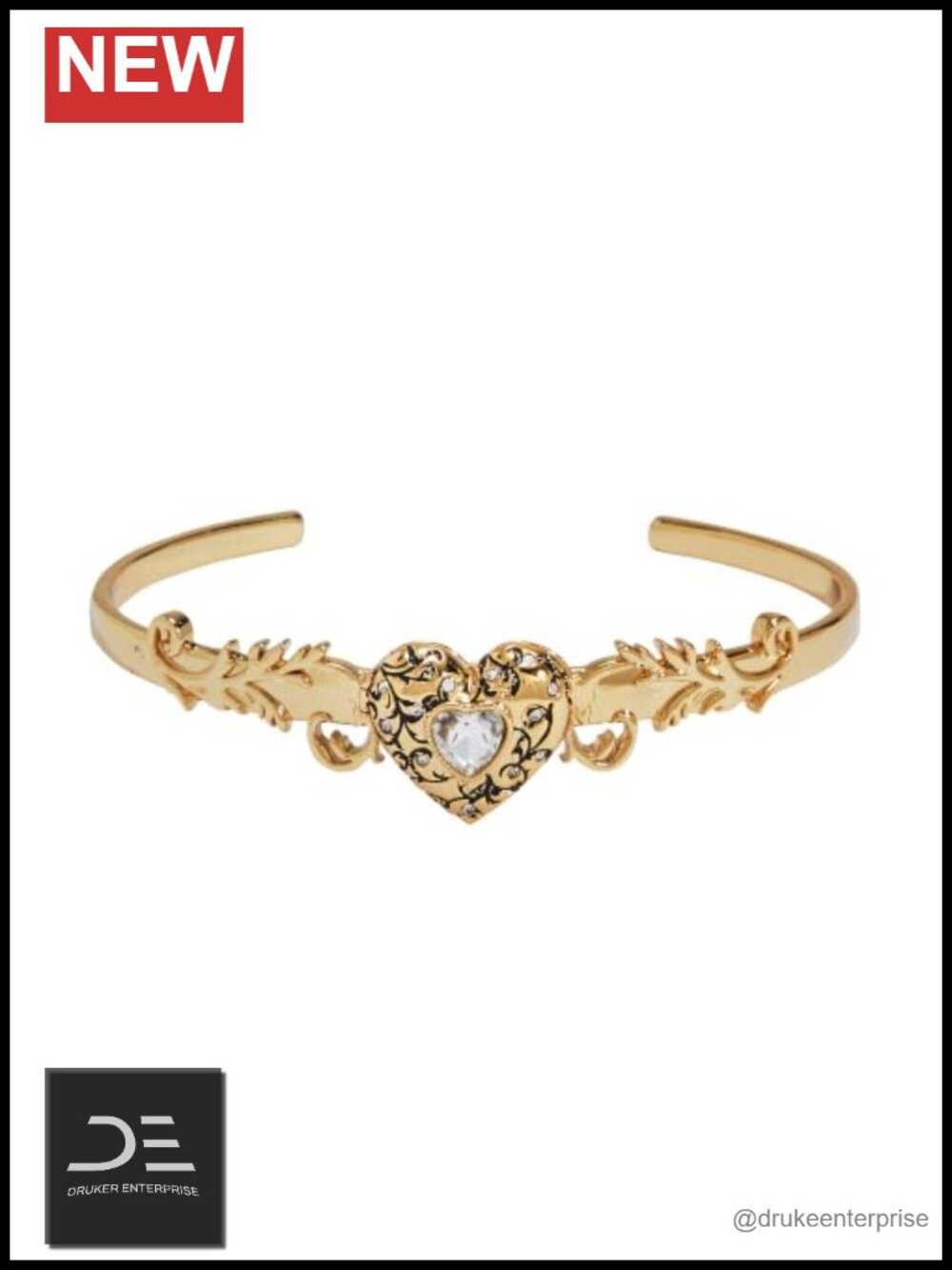 Silver-Plated Locket Cuff Bracelet, Opens to Reveal Image, Hinged Bangle